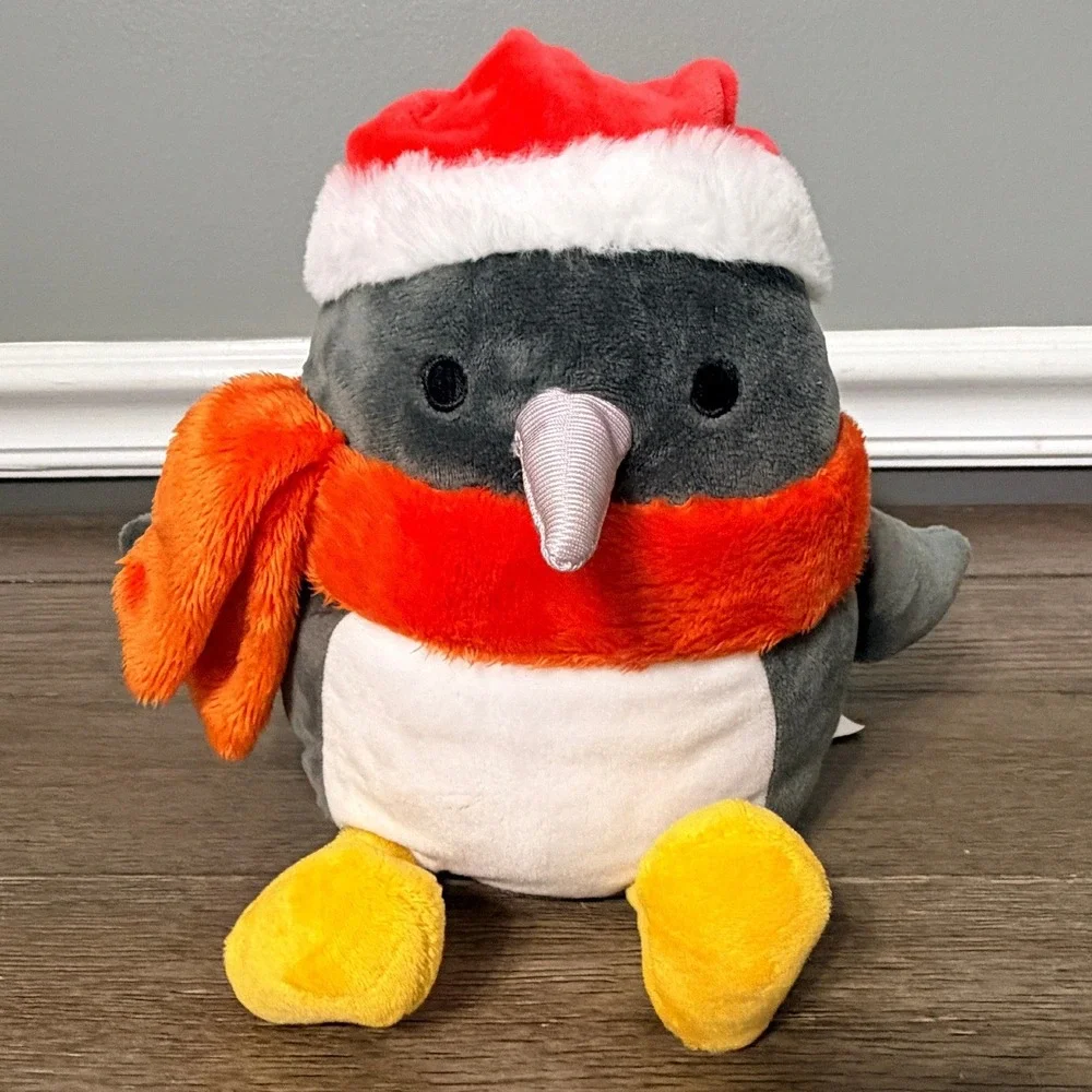 Kohl's Cares Penguin Plush Christmas Santa Hat Orange Scarf Holiday Stuffed Toy